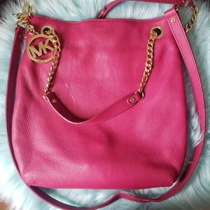 Hot Pink Micheal Kors Leather Handbag